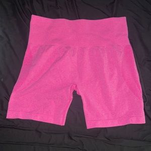 Pink biker shorts